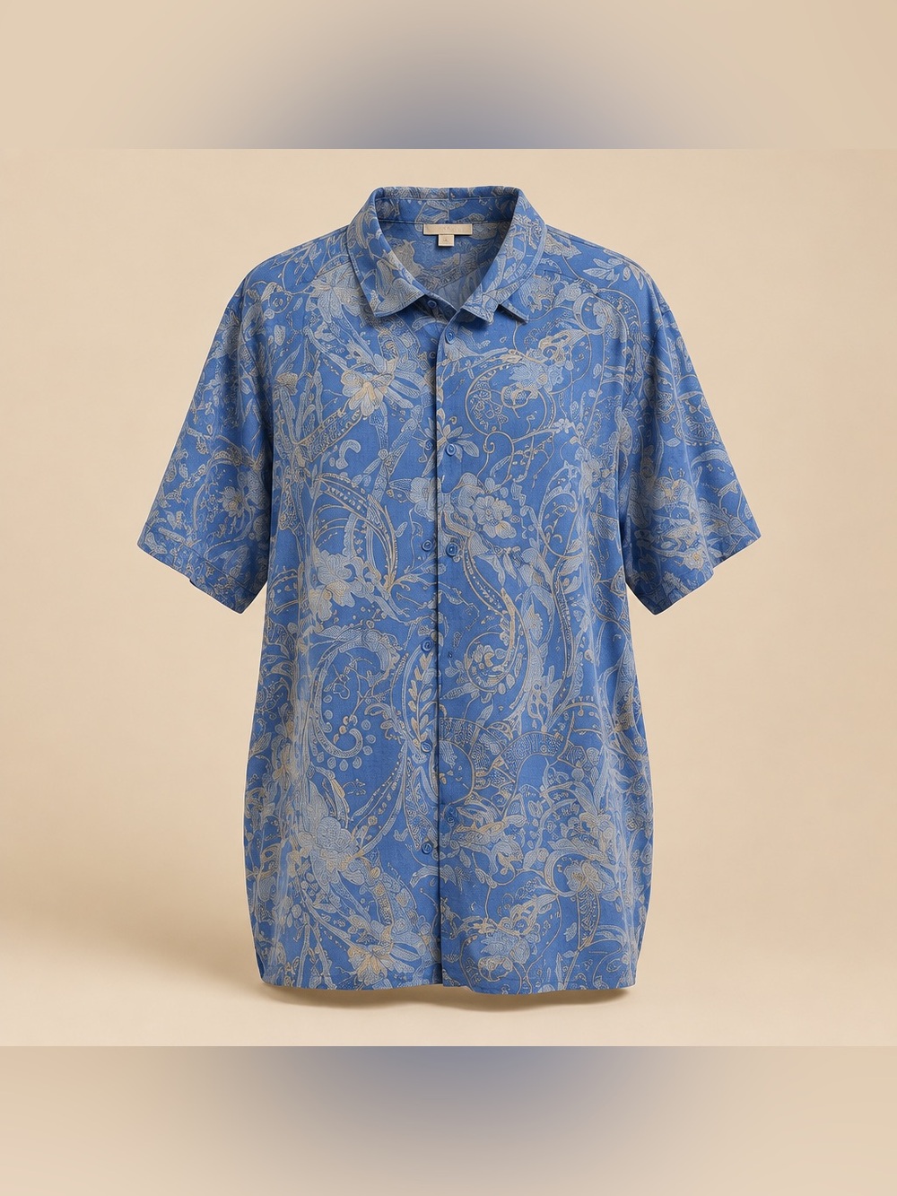 Woman Within 3x 30/32 Collared Button Down Shirt Polyester Abstract Print